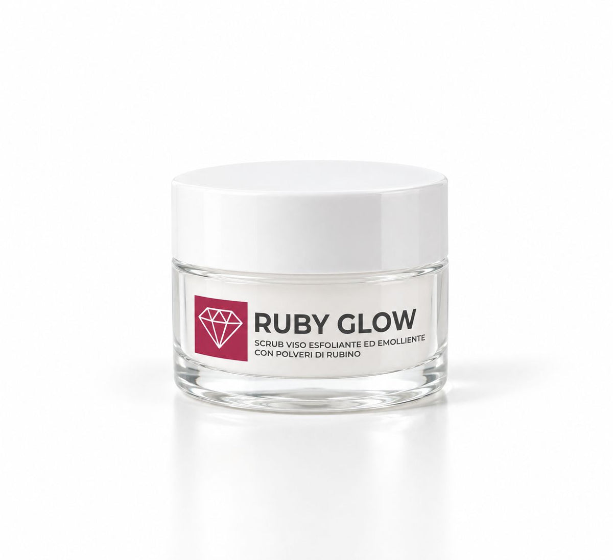 Ruby Glow - scrub viso con microcristalli di corindone