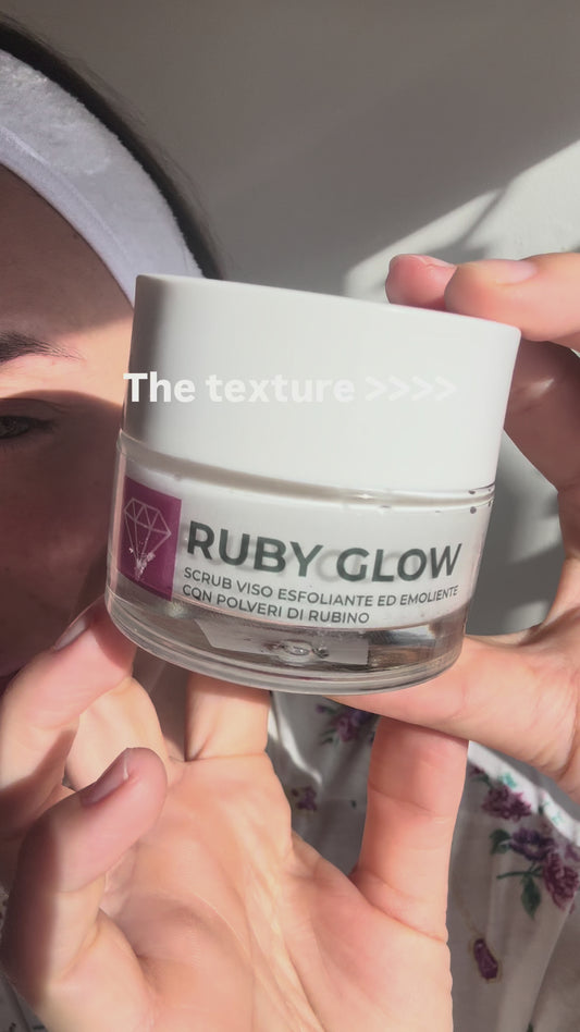 Ruby Glow - scrub viso con microcristalli di corindone